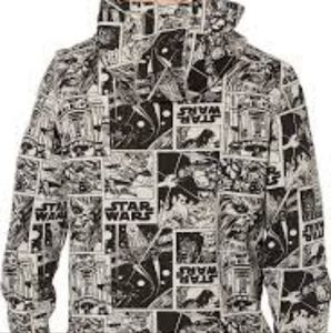 Star Wars zipper hoodie sweat shirt.